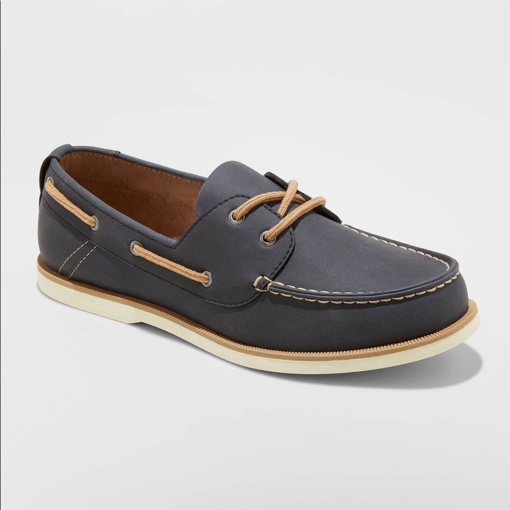 Mens Casual Shoes Boat Shoes Navy Blue